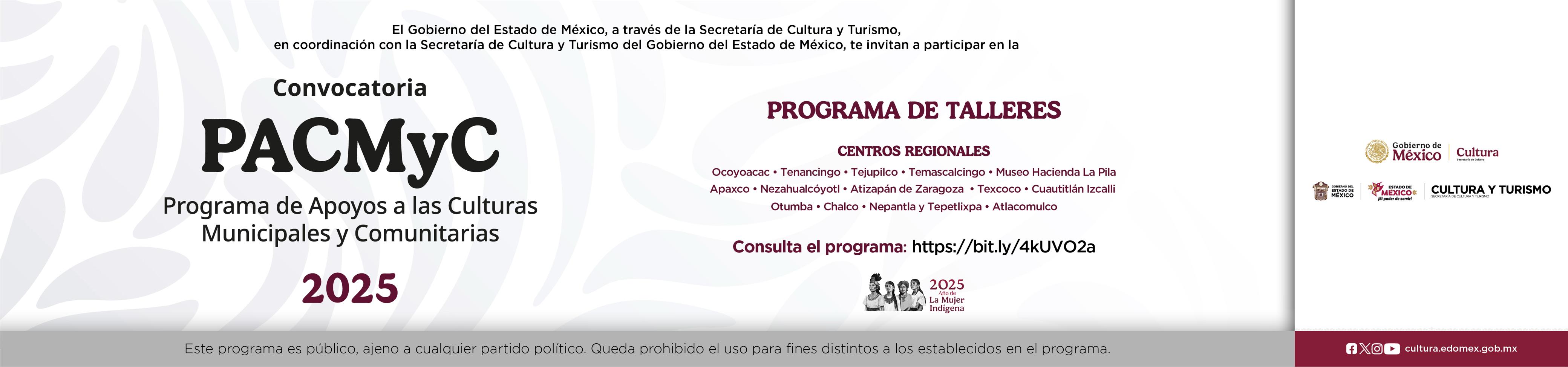 Programa de Tallerres  PACMyC 2025